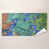Irises van Van Gogh. Badhanddoek (Badhanddoek)