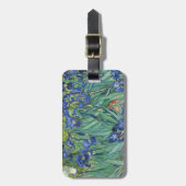 Irises van Van Gogh Bagagelabel (Voorkant verticaal)