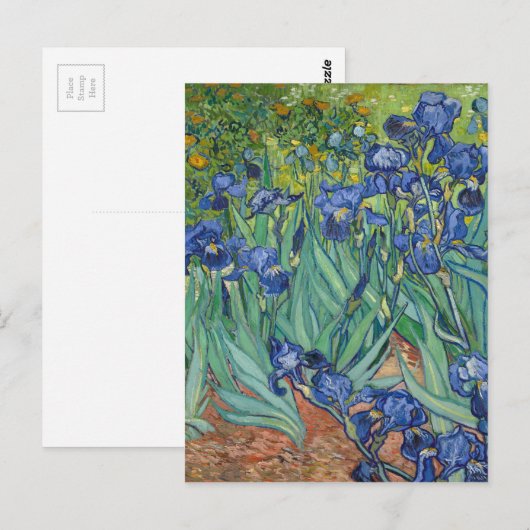 Irises van Van Gogh Briefkaart (Voorkant / Achterkant)