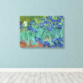 Irises van Van Gogh Canvas Afdruk (Insitu (Houten vloer))