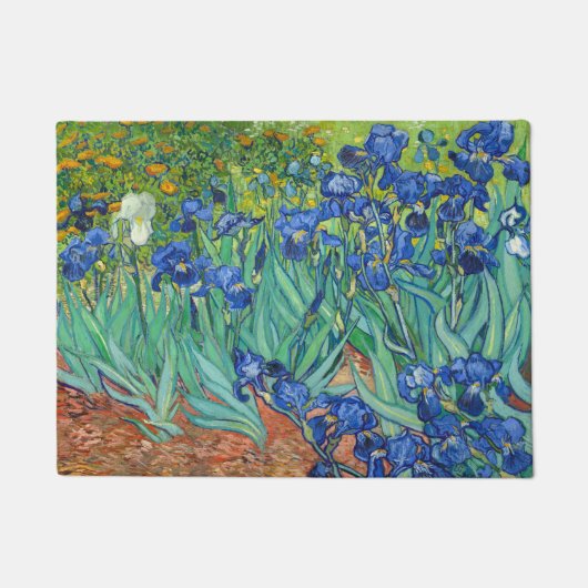 Irises van Van Gogh. Deurmat (Voorkant)