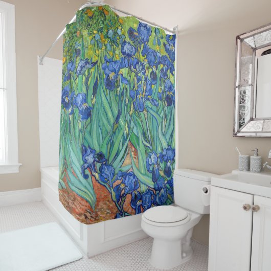 Irises van Van Gogh Douchegordijn (In situ)