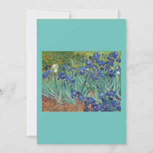 Irises van Van Gogh Feestdagenkaart