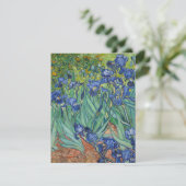 Irises van Van Gogh Feestdagenkaart (Staand voorkant)