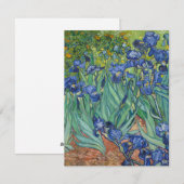 Irises van Van Gogh Feestdagenkaart (Voorkant / Achterkant)