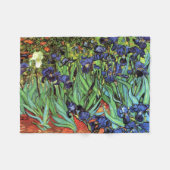 Irises van Van Gogh Fine Art Fleece Deken (Voorkant (Horizontaal))