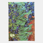 Irises van Van Gogh Fine Art Kitchen Towel Theedoek (Verticaal)