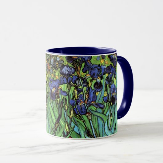 Irises van Van Gogh Fine Art Mok (Voorkant rechts)