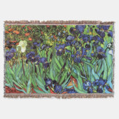 Irises van Van Gogh Fine Art Throw Blanket Deken (Voorkant)