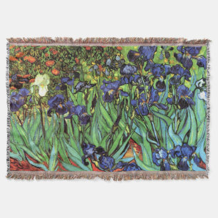 Irises van Van Gogh Fine Art Throw Blanket Deken