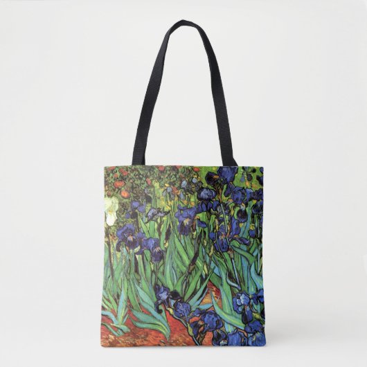 Irises van Van Gogh Fine Art Tote Bag (Voorkant)