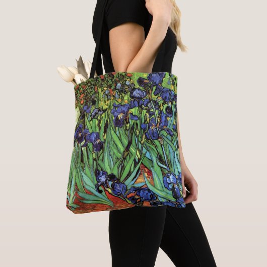 Irises van Van Gogh Fine Art Tote Bag (Dichtbij)