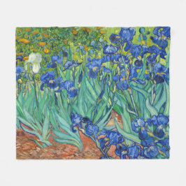 Irises van Van Gogh Fleece Deken