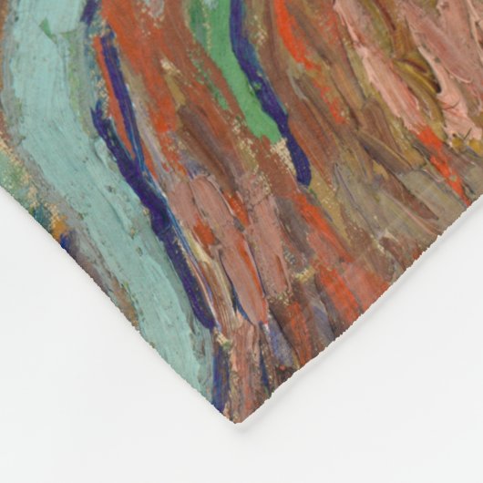 Irises van Van Gogh Fleece Deken (Hoek)