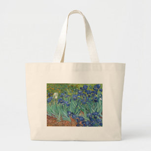 Irises van Van Gogh Grote Tote Bag