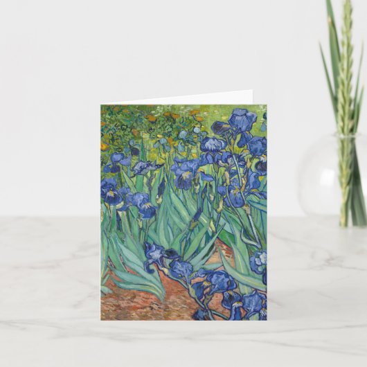 Irises van Van Gogh Kaart (Voorkant)