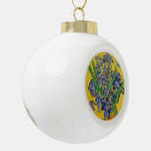 Irises van Van Gogh Keramische Bal Ornament (Links)