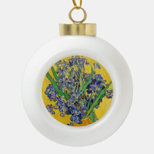Irises van Van Gogh Keramische Bal Ornament