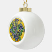 Irises van Van Gogh Keramische Bal Ornament (Rechts)