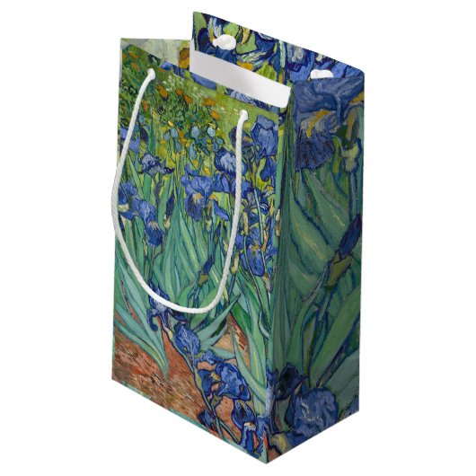 Irises van Van Gogh Klein Cadeauzakje (Achterkant Gekanteld)