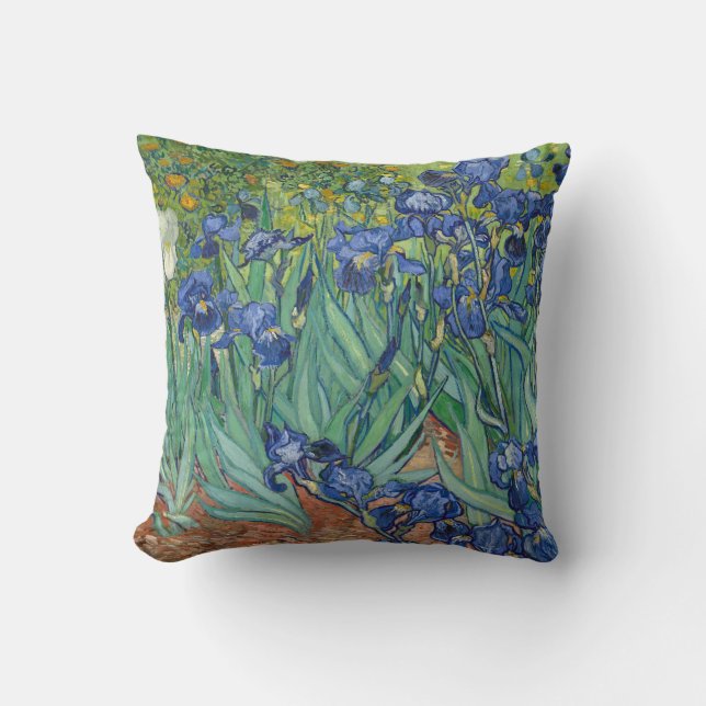 Irises van Van Gogh Kussen (Voorkant)