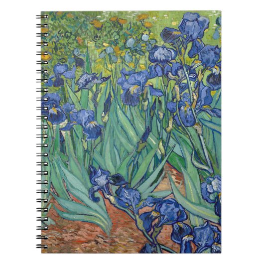 Irises van Van Gogh Notitieboek (Voorkant)