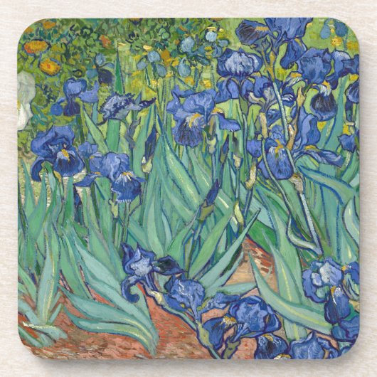 Irises van Van Gogh Onderzetter (Voorkant)