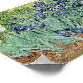 Irises van Van Gogh Poster (Hoek)