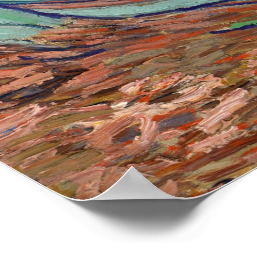 Irises van Van Gogh Poster (Hoek)