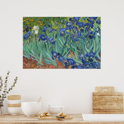 Irises van Van Gogh Poster (Keuken)