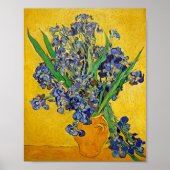 Irises van Van Gogh Poster (Voorkant)