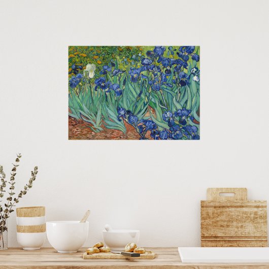 Irises van Van Gogh Poster Print (Keuken)