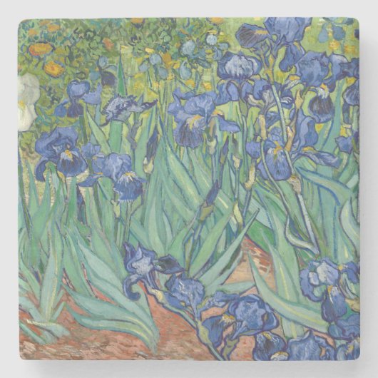 Irises van Van Gogh Stenen Onderzetter (Voorkant)