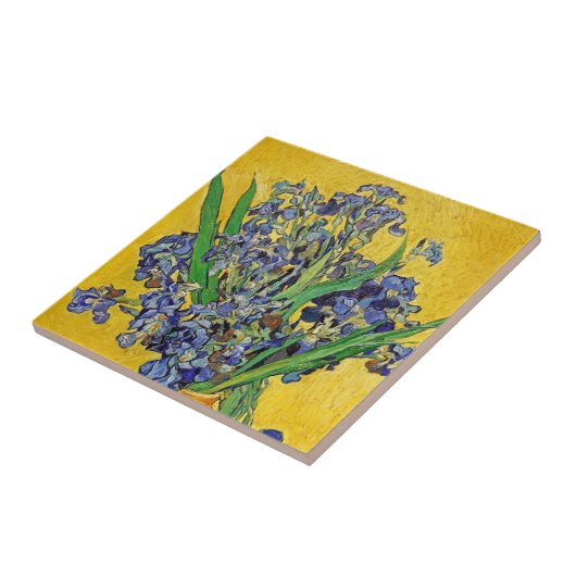 Irises van Van Gogh Tegeltje (Zijkant)