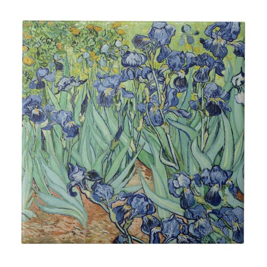 Irises van Van Gogh Tegeltje (Voorkant)