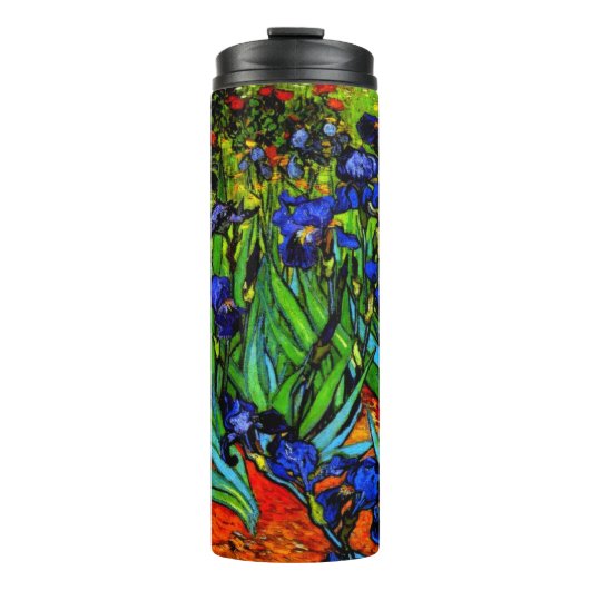 Irises van Van Gogh Thermosbeker (Voorkant)