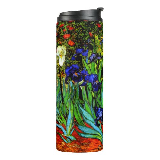 Irises van Van Gogh Thermosbeker (Gedraaid links)