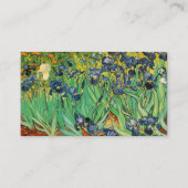Irises van Van Gogh Visitekaartje (Achterkant)