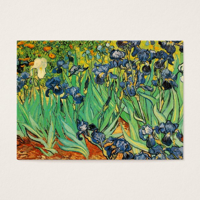 Irises van Van Gogh Visitekaartjes (Voorkant)