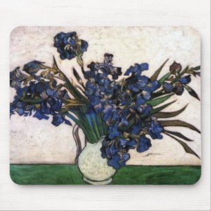 Irises van Vase door Vincent Van Gogh Muismat