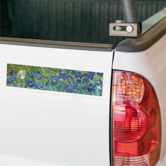 Irises van Vincent Van Gogh 1889 Bumpersticker (Op Truck)