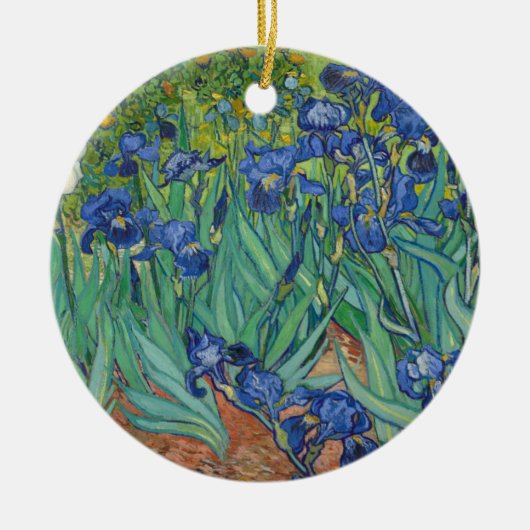 Irises van Vincent Van Gogh 1889 Keramisch Ornament (Voorkant)