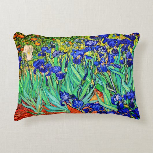 Irises van Vincent Van Gogh Accent Kussen (Voorkant)