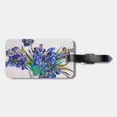 Irises van Vincent Van Gogh Bagagelabel (Achterkant horizontaal)