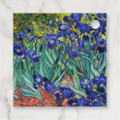 Irises van Vincent van Gogh Bedankjes Labels (Achterkant)