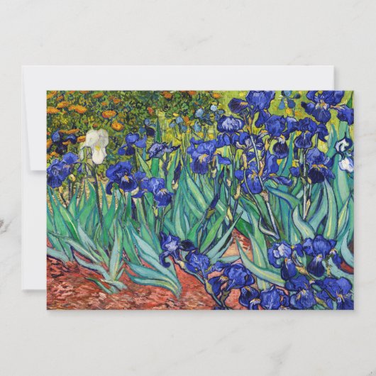 Irises van Vincent van Gogh Bedankkaart (Voorkant)