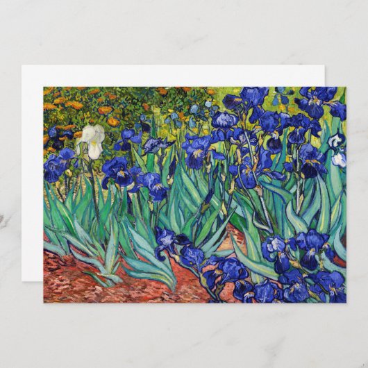 Irises van Vincent van Gogh Bedankkaart (Voorkant / Achterkant)