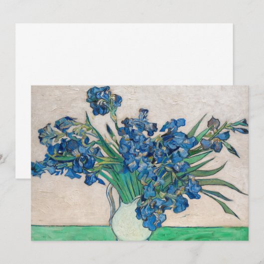 Irises van Vincent van Gogh Bedankkaart (Voorkant / Achterkant)
