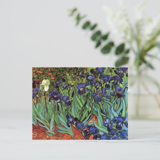 Irises van Vincent van Gogh Briefkaart (Staand voorkant)