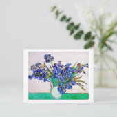 Irises van Vincent Van Gogh Briefkaart (Staand voorkant)